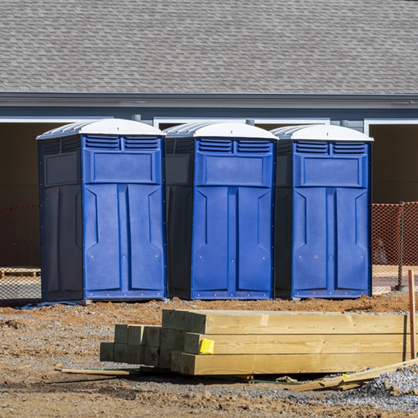 is there a specific order in which to place multiple porta potties in Honey Grove PA